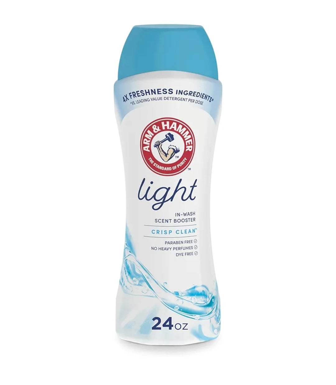 ARM & HAMMER Light In-Wash Scent Booster, Laundry Scent Booster Crisp Clean scent (24 Oz)