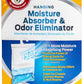 Arm & Hammer Fragrance Free Hanging Moisture Absorber and Odor Eliminator - (Packs of 2) Traps Moisture for Fresher, Cleaner Air