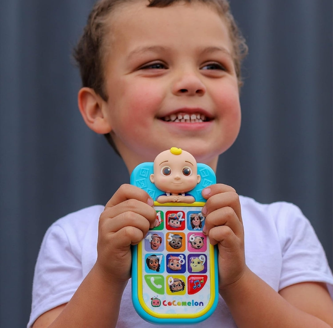 CoComelon JJ’s First Early Learning Toy Phone with Lights and Sounds, Kids Toys for Ages 18 Month by Just Play