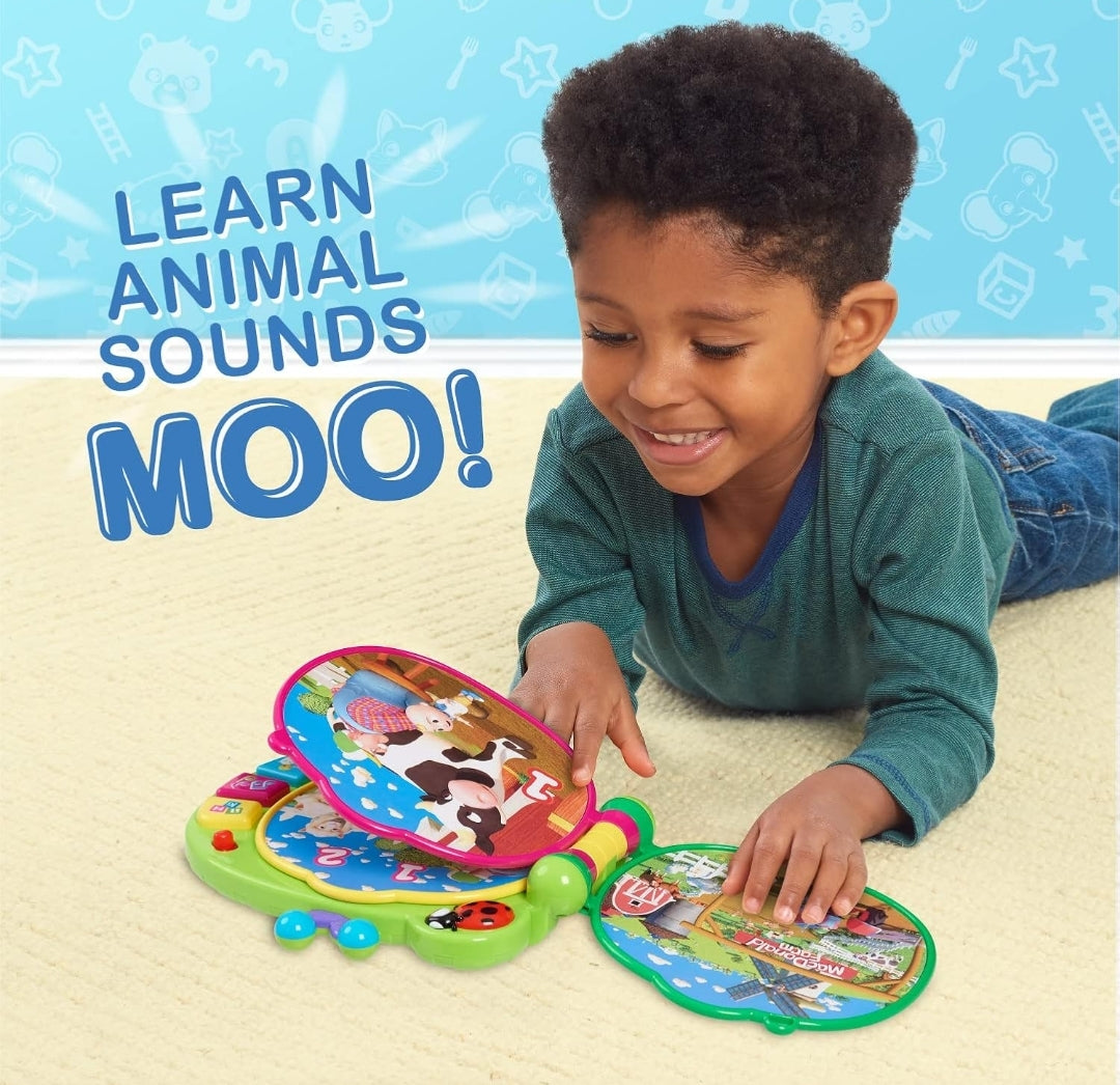 CoComelon Learning Book Interactive Toy for Toddlers, 3 Learning Modes, Music, 50 Learning Phrases, Officially Licensed Kids Toys for Ages 18 Month