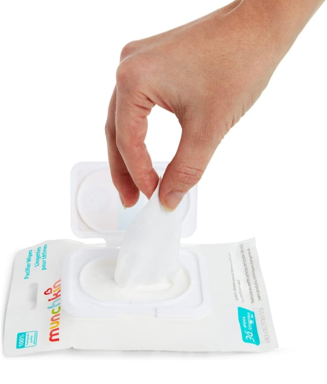 Munchkin Arm & Hammer Pacifier Wipes for Baby and Toddler - 4Pack (36 Wipes)