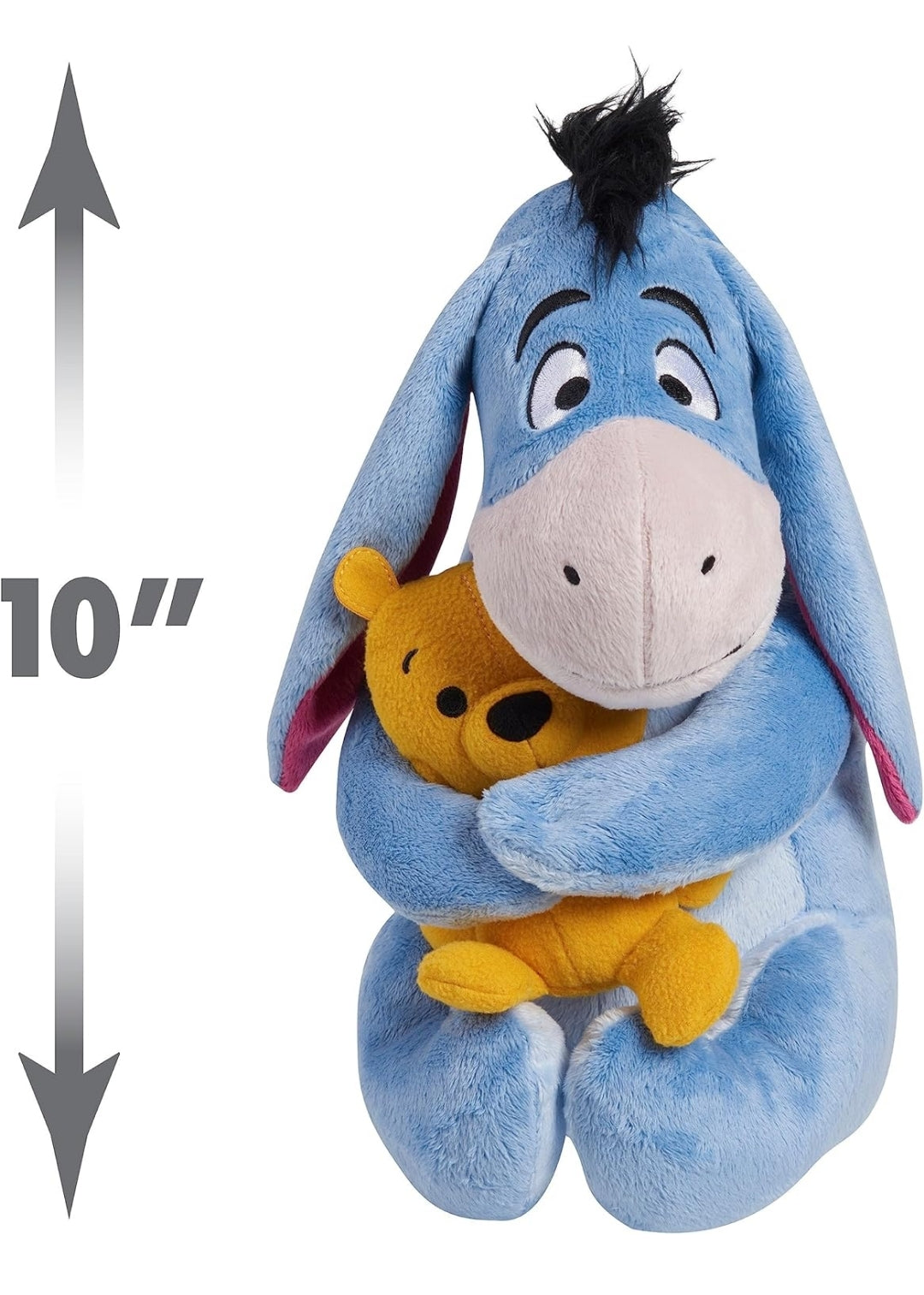 Disney Classics Lil Friends Eeyore and Winnie the Pooh Plushie Stuffed Animal - Kids Toys for Ages 2 Up by Just Play