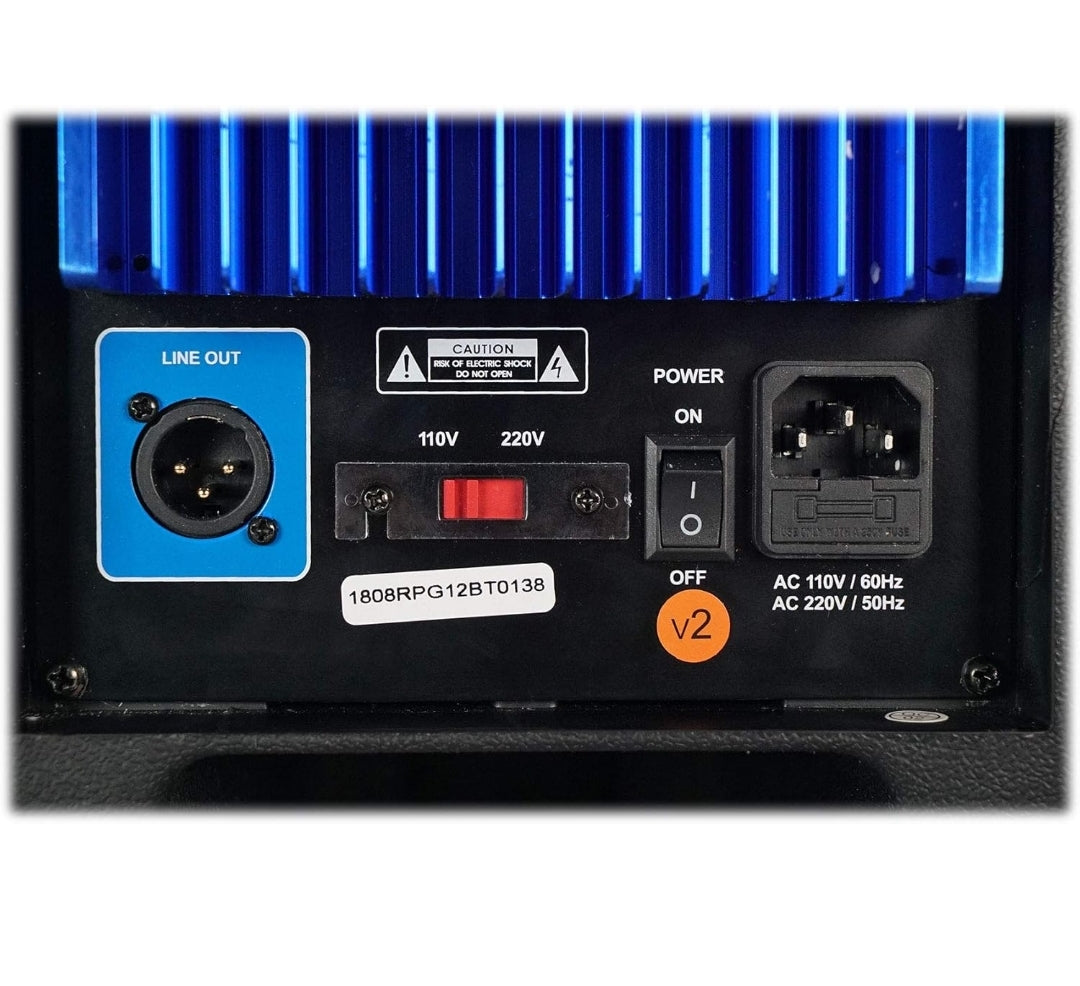 Rockville RPG12BT 12" Powered 800W DJ PA Speaker BlueTooth, USB, SD, EQ, Remote
