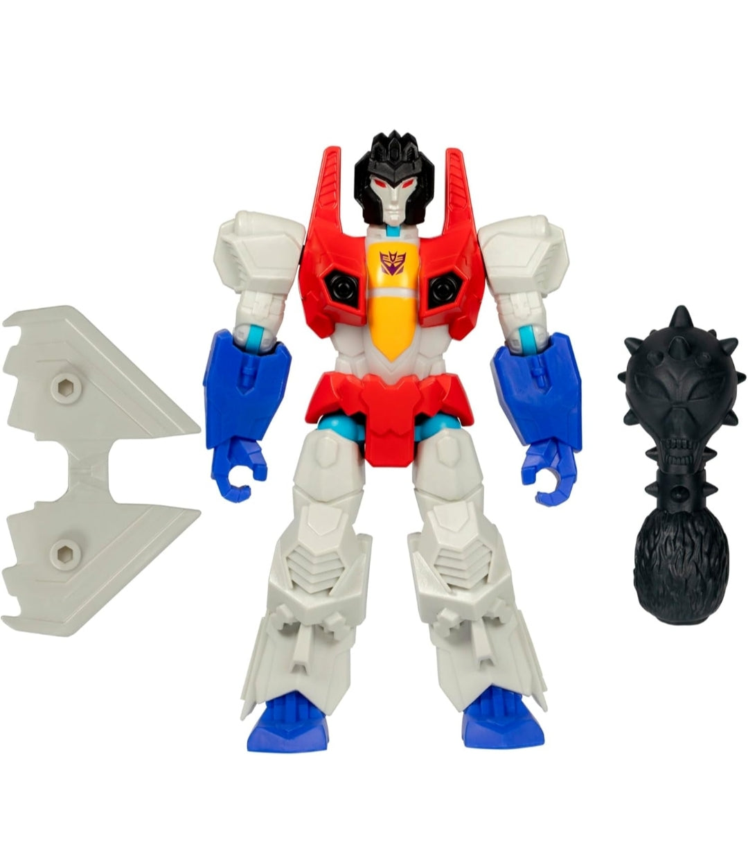 Transformers MixMashers Starscream Custom Mix-and-Match Action Figure & Accessories, 5-Inch-Scale (12 cm) Robot Toys for Kids Ages 4+