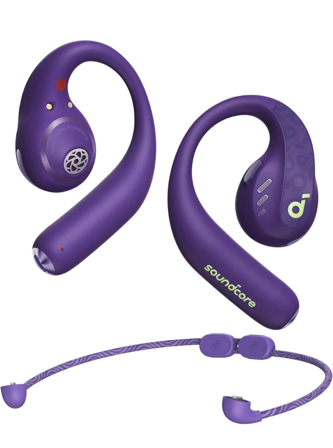 Soundcore by Anker AeroFit Pro Open-Ear Headphones, Ultra Comfort, Secure Fit, Ergonomic Design, Rich Sound with LDAC, Bluetooth 5.3, IP55 Water-Resistant, 46H Playtime, App Control, Wireless Earbuds