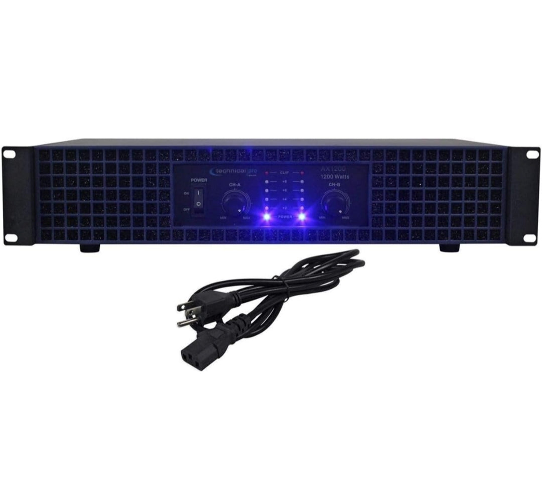 BUNDLE 2 Rockville RSG10 10" PA Speakers+Technical Pro 1200w