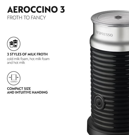 Nespresso Vertuo Pop+-koffie- en espressomasjien deur De'Longhi, Aeroccino3-melkskuimer, dubbele espresso, ligte brand – 20 Kapsules