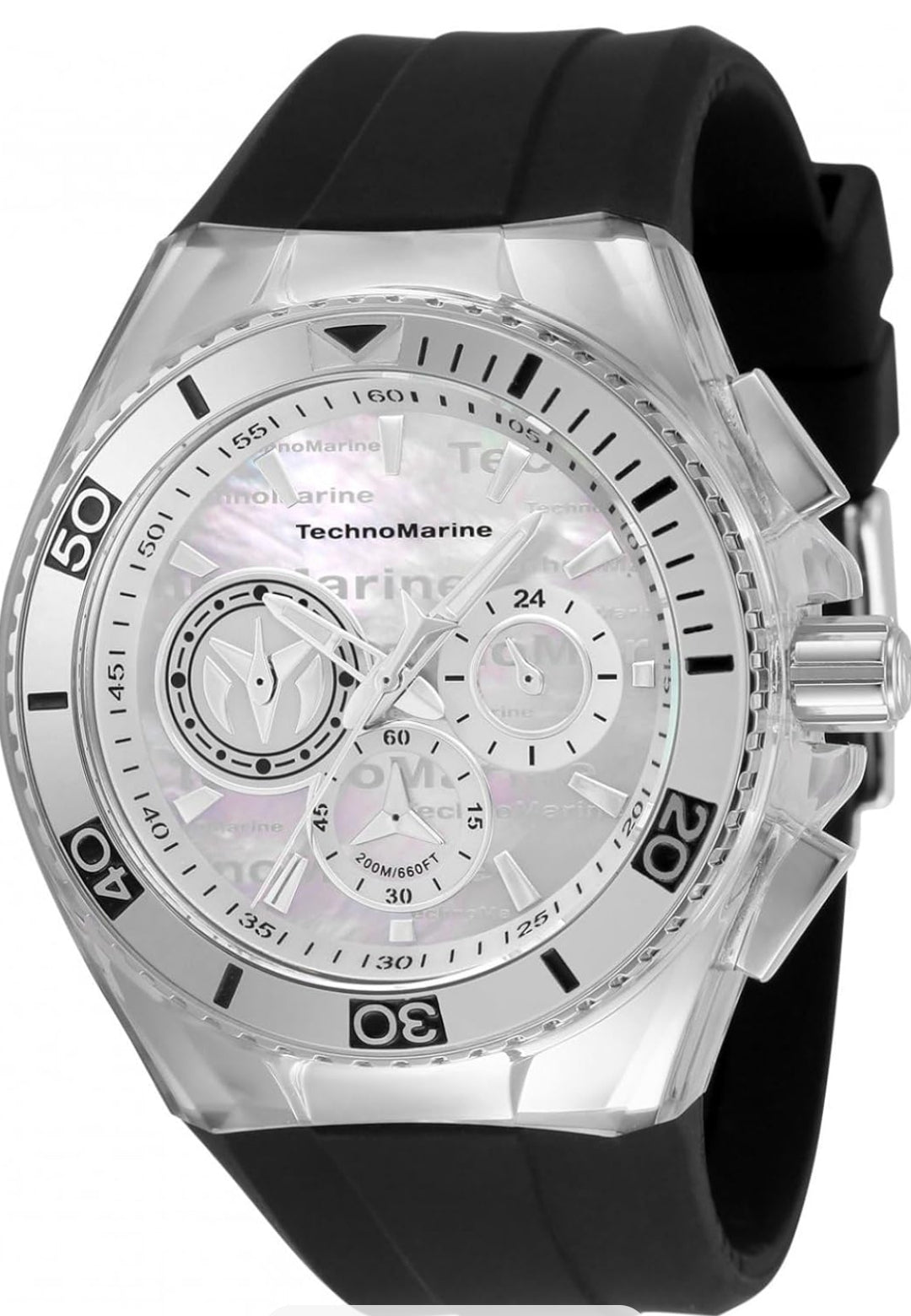 Technomarine Men's TM-120021 Cruise Quartz Silver, White Dial Watch