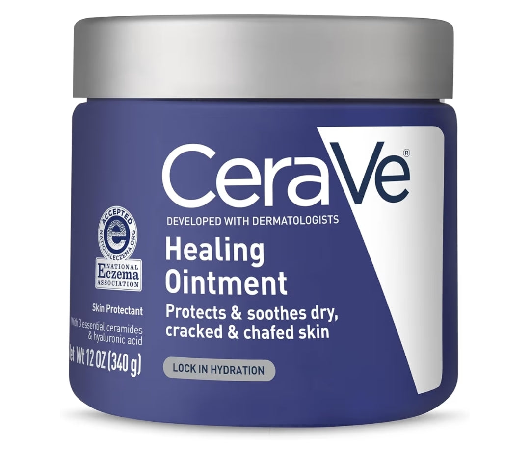CeraVe Helende Salf, Hidrerende Velbeskermer Hialuronzuur & Seramiede Vry van Geur & Lanolien (12 Oz)