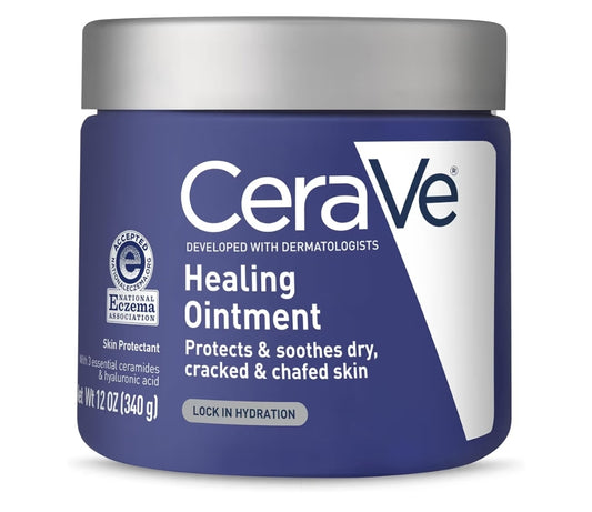 CeraVe Helende Salf, Hidrerende Velbeskermer Hialuronzuur & Seramiede Vry van Geur & Lanolien (12 Oz)