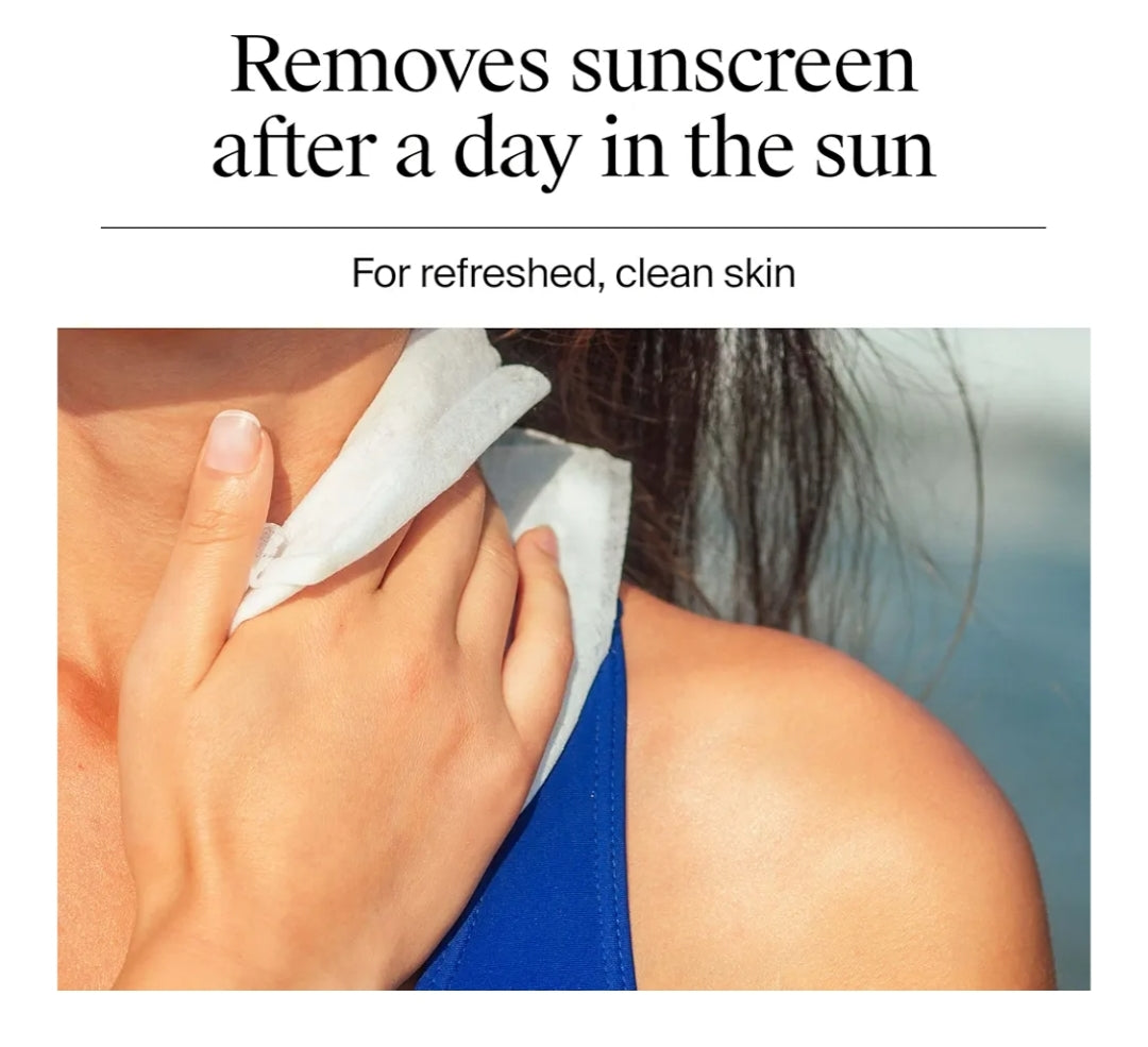 Neutrogena Sagte Gesigsreinigingsdoekies Ultra-sagte Micellêre Reinigingsdoekies Geurloos Vir Sensitiewe Vel, Hipoallergeen (25 stuks)