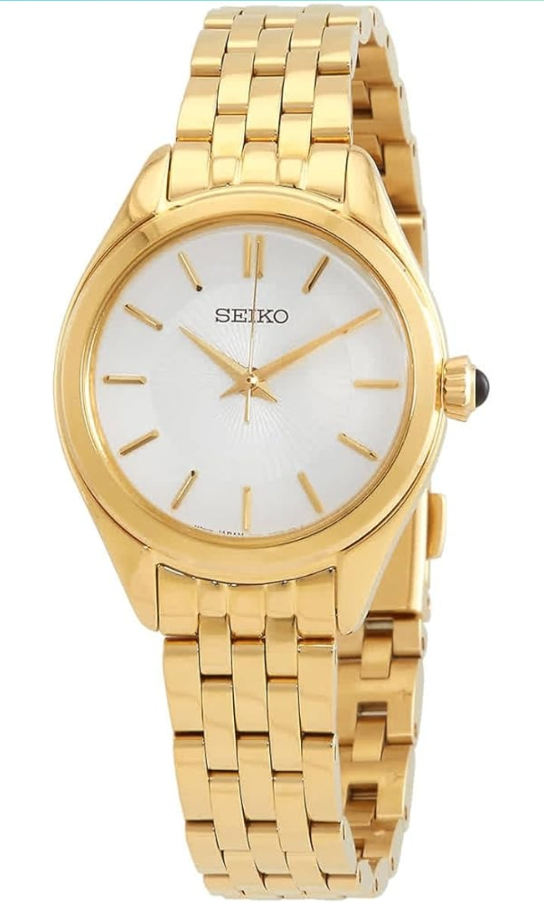 SEIKO Kwarts Wit Horlosie vir Dames - NUUT