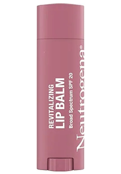 Neutrogena Revitalizing Getinte Lipbalsem Breëspektrum SPF 20 Sonskerm Lipbalsem met 'n Deurskynende Tint vir Sagter Deurskynende Petal-Glow 40, (.15 oz)