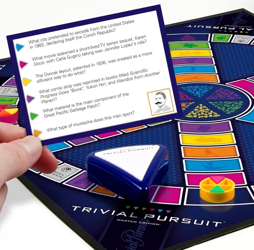 Hasbro Gaming Trivial Pursuit Master Edition Trivia Board Games Includes Electronic Timer, Trivia Games for 2 to 6 Players