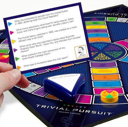 Hasbro Gaming Trivial Pursuit Master Edition Trivia Board Games Includes Electronic Timer, Trivia Games for 2 to 6 Players