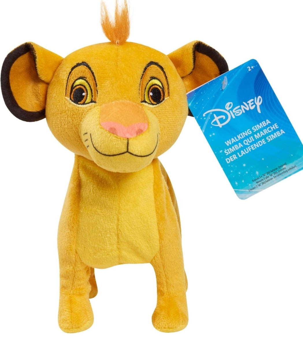 Disney Walking 9.75-inch Simba Plush Stuffed Animal, The Lion King, Soft and Huggable - Kids Toys