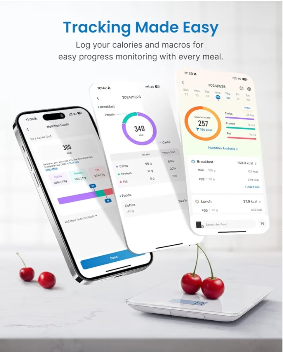 Bundle Smart Scale with BMI, Body Fat, Muscle Mass and Smart Scale w/ Color Display