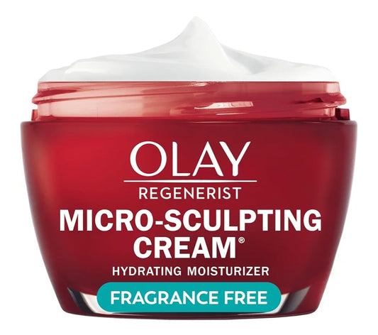Olay Gesigbevogtiger, Regenerist Mikro-beeldhouroom Versterkende Velversorging - Hialuronzuur, Niasienamied, Aminopeptiede (1.7 Oz)