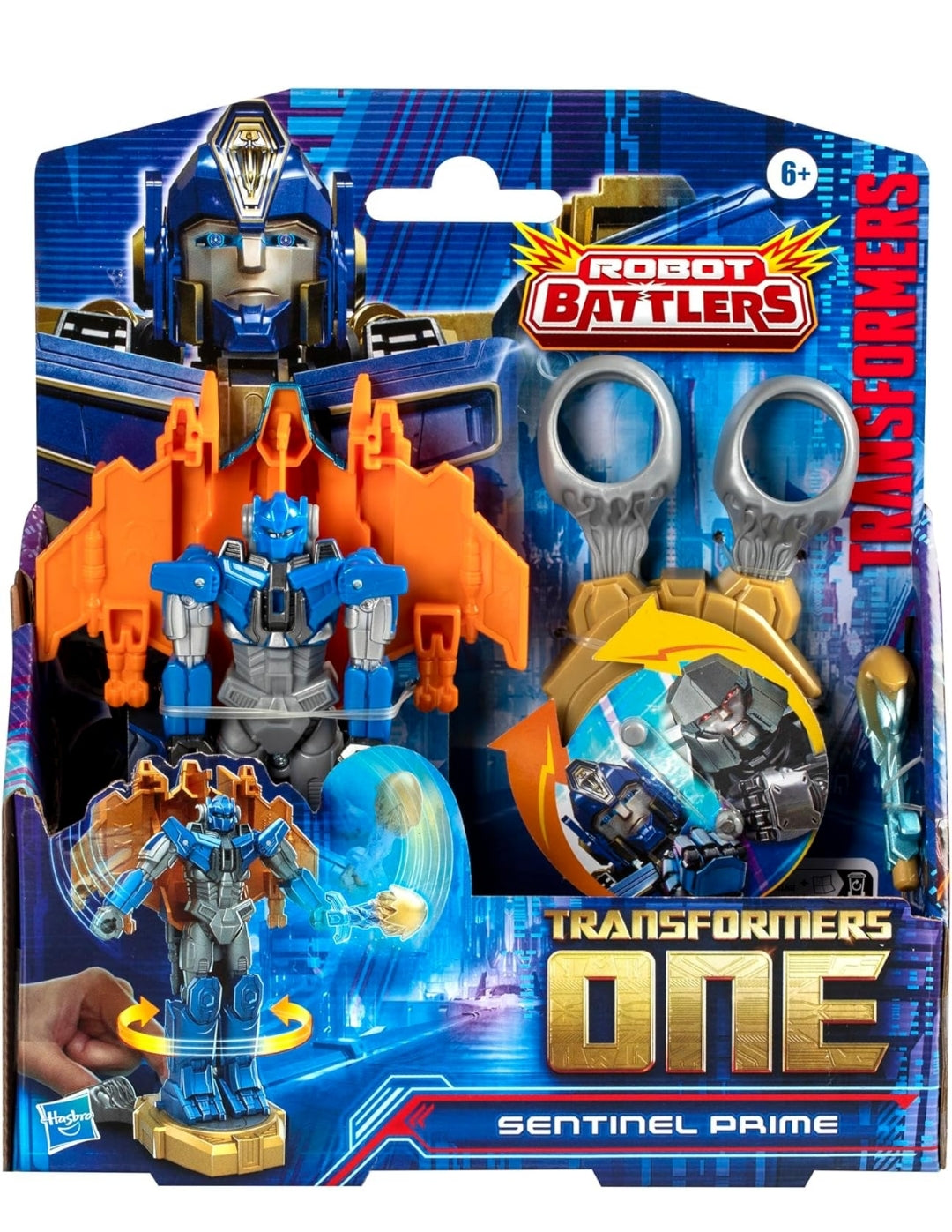 Transformers One Robot Battlers Sentinel Prime, 4.5-Inch Robot Action Figure, Interactive Toys for Boys and Girls Ages 6 and Up