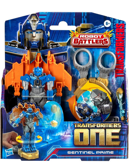 Transformers One Robot Battlers Sentinel Prime, 4.5-Inch Robot Action Figure, Interactive Toys for Boys and Girls Ages 6 and Up