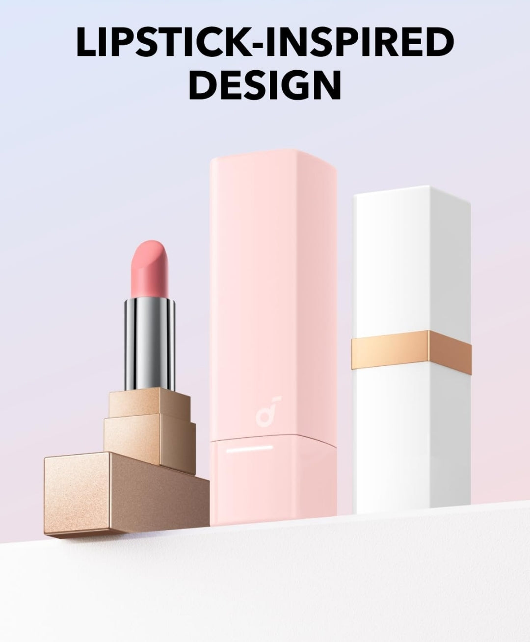 Soundcore A30i by Anker, Smart Noise Cancelling Earbuds, Lipstick-Shaped Stylish Design, Tiny, Lightweight Comfort, Clear Sound, IP54, 15H Playtime in ANC Mode, Wireless Earbuds, Bluetooth 5.4