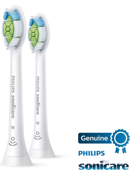 Philips Sonicare Oorspronklike W DiamondClean Vervangende Borselkoppe, 2 Borselkoppe (Wit) HX6062/65