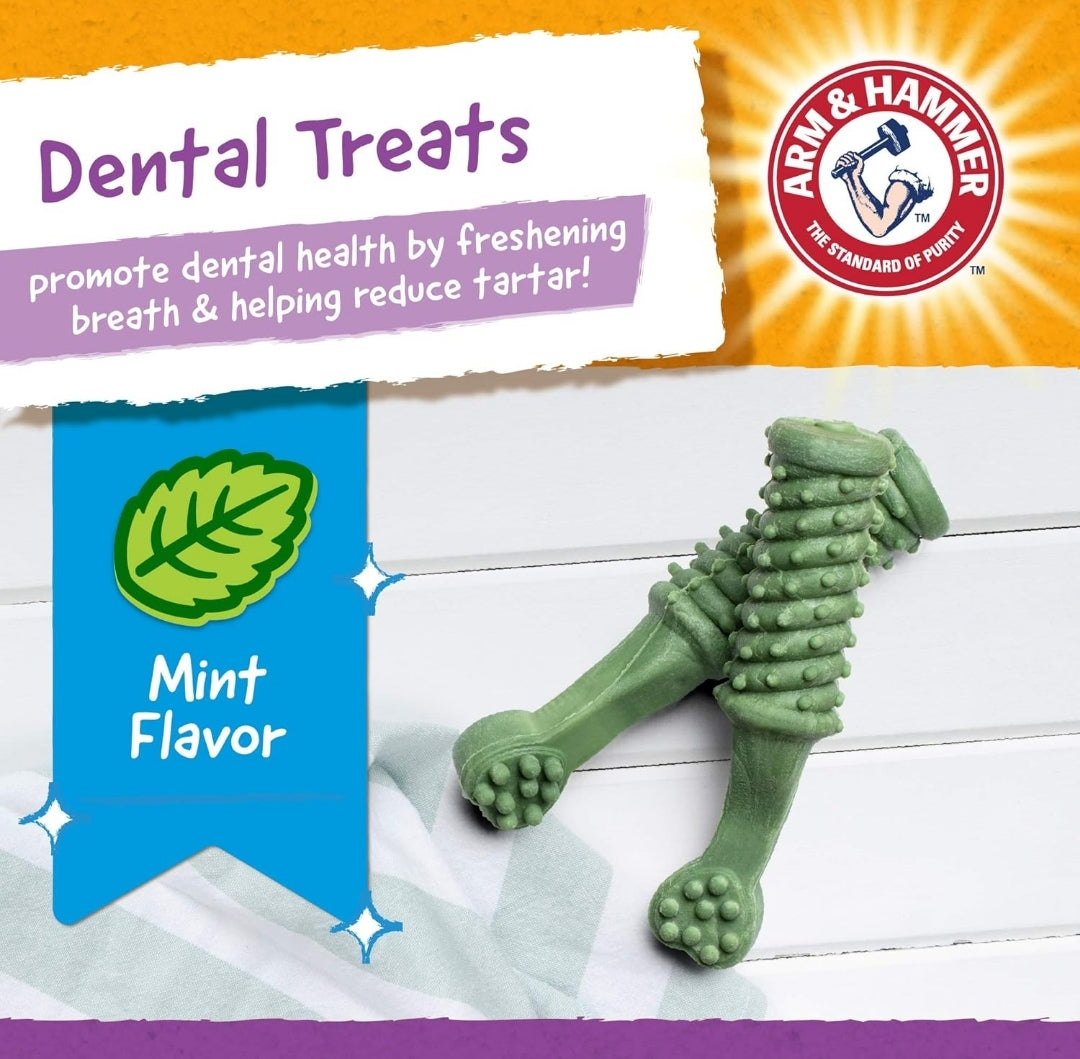 Arm & Hammer for Pets Nubbies Dental Treats for Dog w/ Calcium 62CT (Packaging may vary)