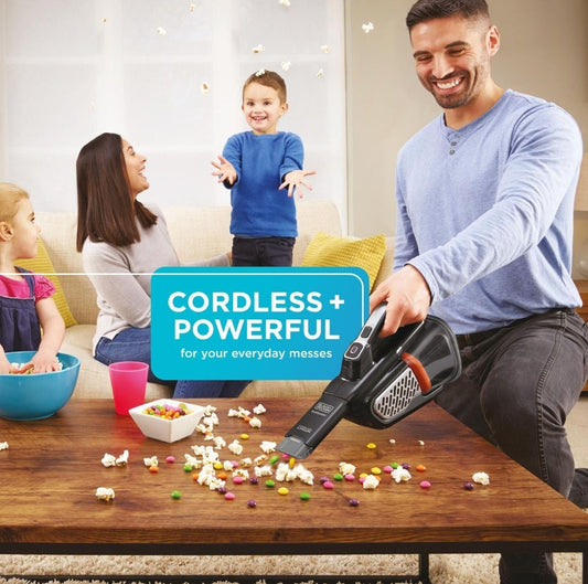 BLACK+DECKER dustbuster AdvancedClean+ Koordlose Handstofsuier, Kragtige 20V Huis- en Motorstofsuier (HHVK515J00FF)