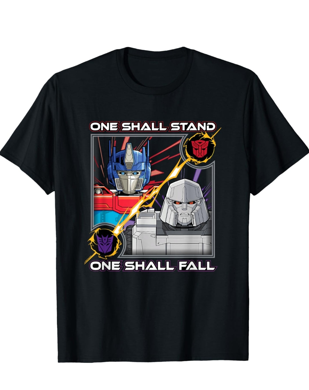 Transformers One One Shall Stand One Shall Fall Poster T-Shirt