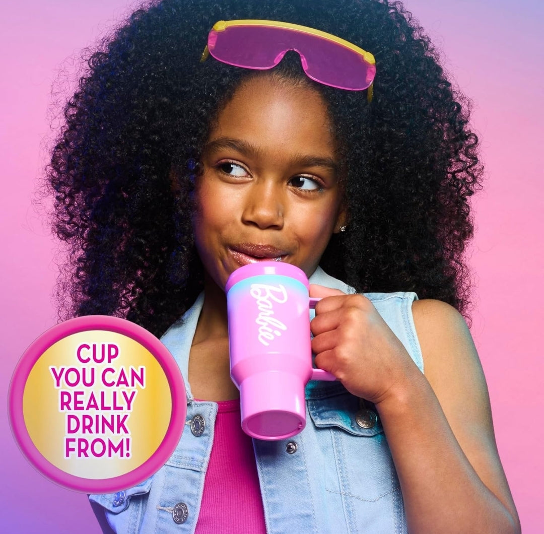 Barbie Trend Fashion Bag Set, 8-Pieces, Ombre Purse and Cup, Dress Up and Pretend Play, Kids Toys for Ages 3 Up by Just Play