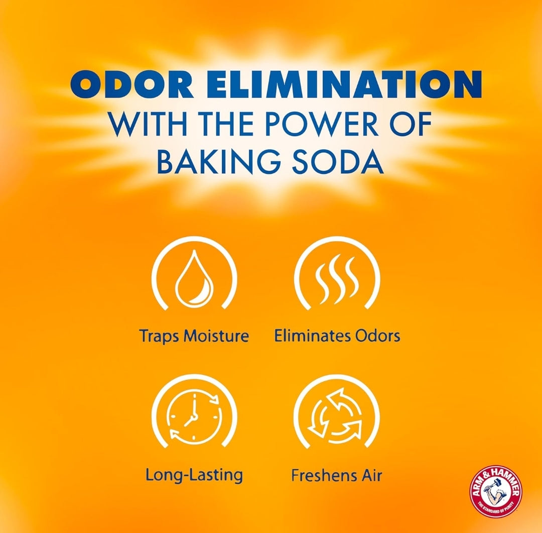 Arm & Hammer Fragrance Free Moisture Absorber and Odor Eliminator (14 oz. Tub 3ct) Trap Excess Moisture