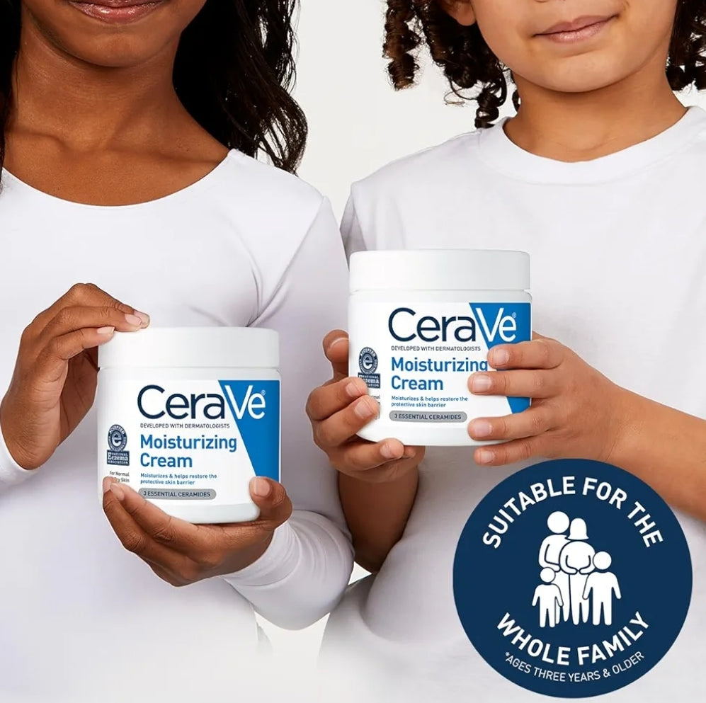 CeraVe Bevogtigende Room, Gesig en Liggaam Bevogtiger, Normale tot Droë Vel (8 oz)