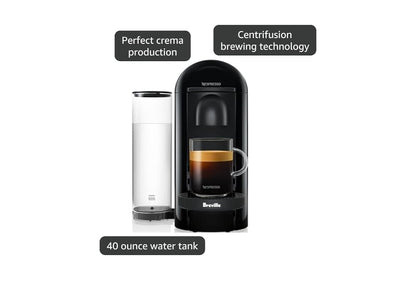 Nespresso Vertuo Plus Koffie- en Espressomasjien deur Breville - Inkswart