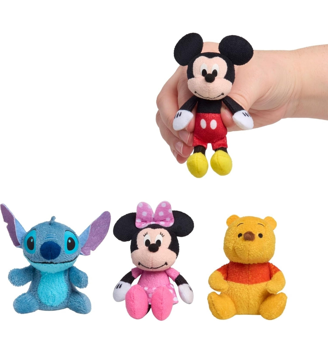 Just Play Disney Littlest Friends Plush (4-Pack) 3" Stuffed Animals - Kids Toys for Ages 3 Up