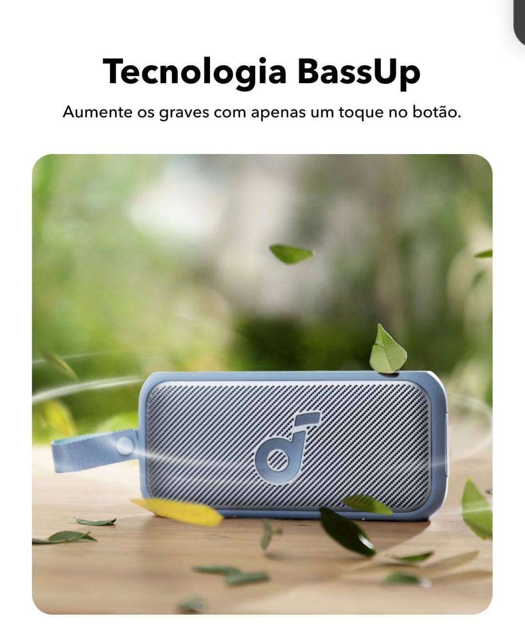 Soundcore Motion 300 by Anker, Bluetooth Speaker, Wireless Hi-Res Portable Speaker, IPX7 Waterproof, BassUp, Bluetooth 5.3, 30W Stereo Sound, 13H Playtime for Home, Shower, Outdoor, and Travel - Blue