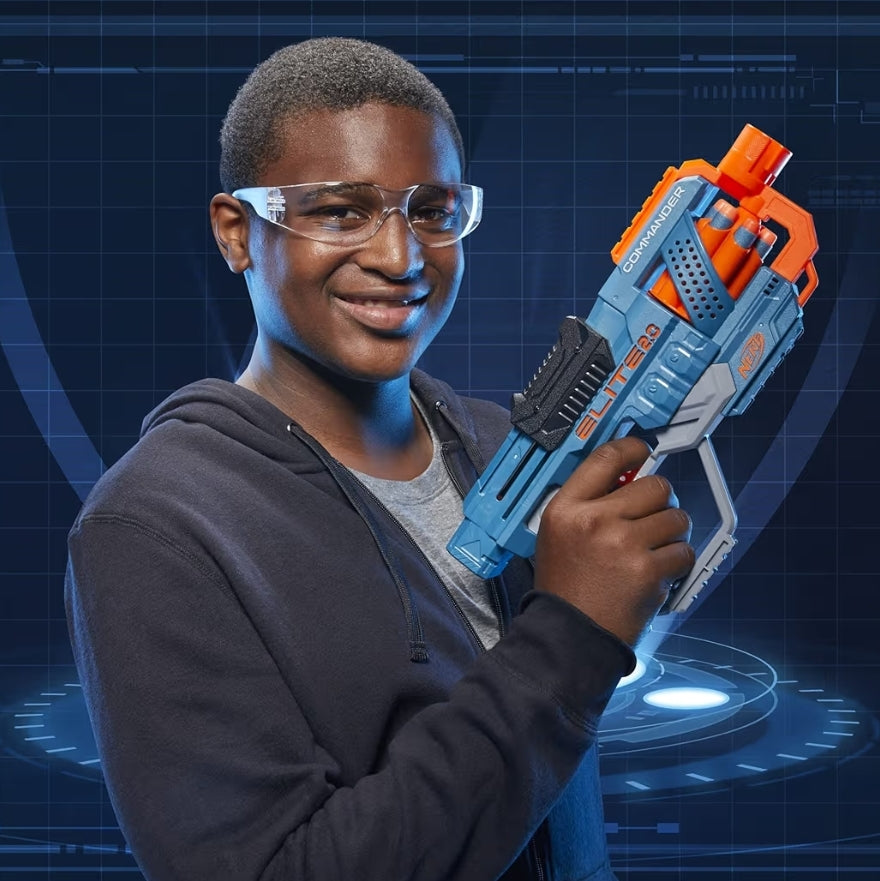 NERF Elite 2.0 Commander RD-6 Dart Blaster w/ 12 Darts - 6-Dart Rotating Drum - Outdoor Toys ( Ages 8 and Up)