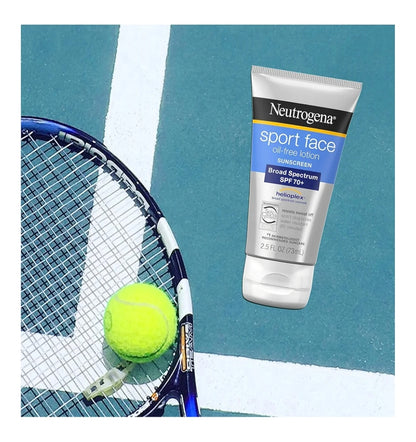 Neutrogena Sport Face Sunscreen SPF 70+ Olievry, 2.5 fl oz, Sweet- & Waterbestand, Breëspektrum UVA/UVB