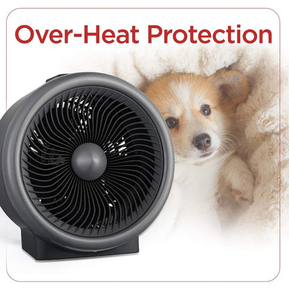 BLACK+DECKER Ruimteverwarmer 1500W, Vlamlose Draagbare Verwarmer met Oorverhittingsbeskerming
