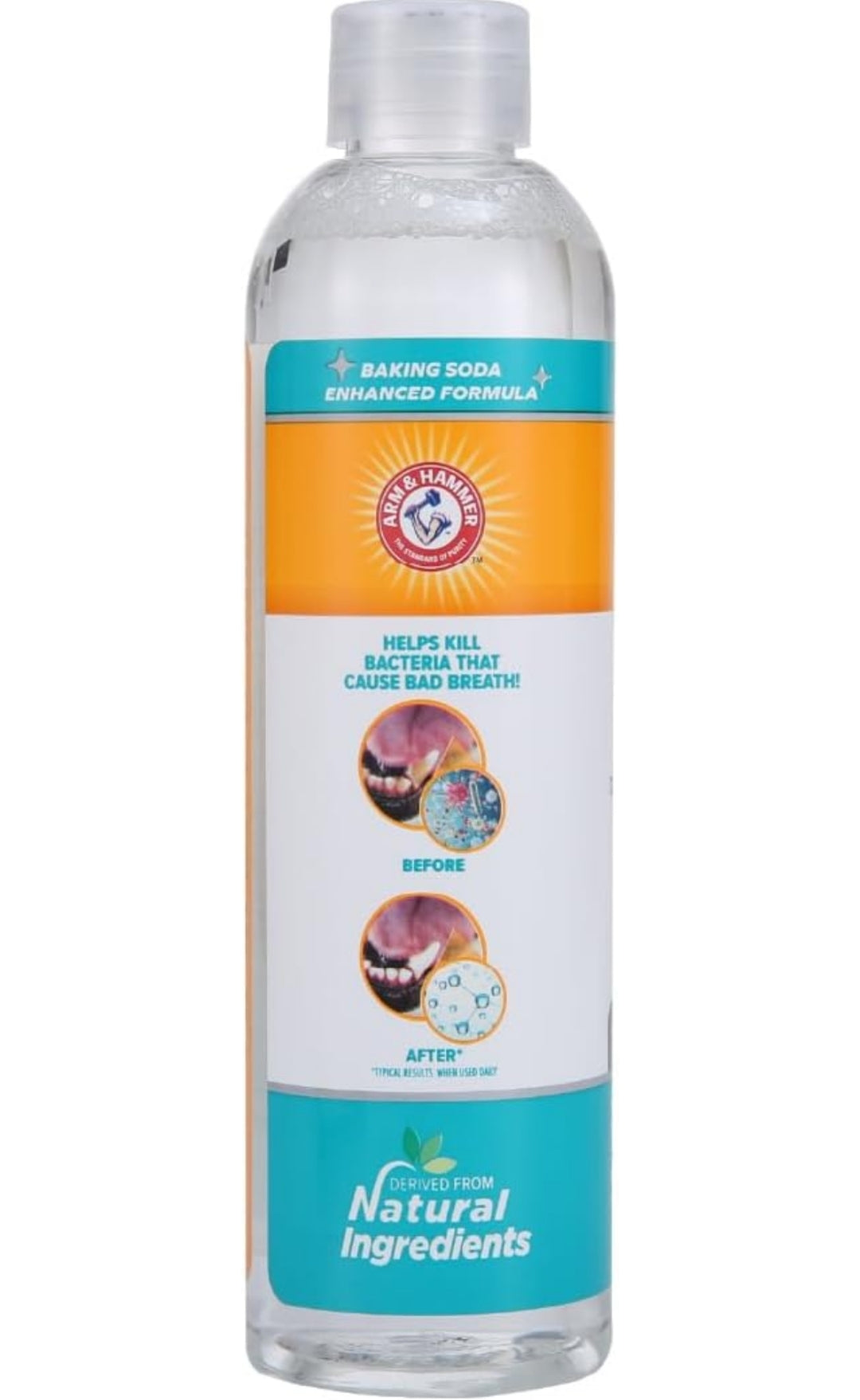 Arm & Hammer for Pets Advanced Care Dental Water Additive for Cats Odorless and Flavorless Cat Dental Rinse (8oz)