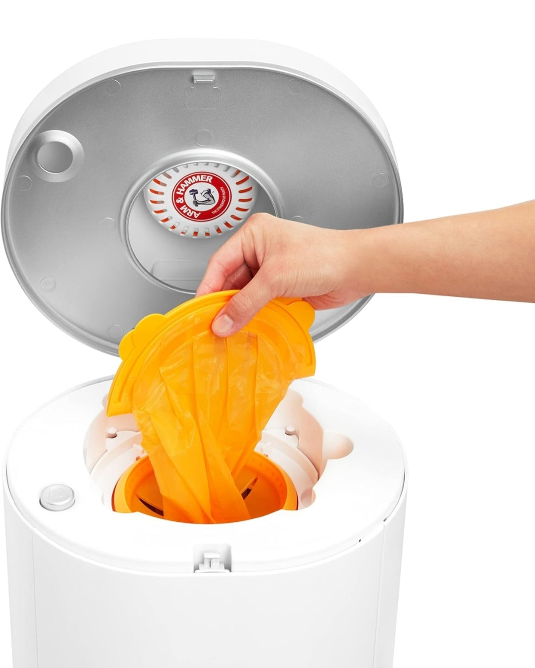 Munchkin Arm & Hammer Diaper Pail Snap, Seal & Toss™ Refill Bags, Holds up to 180 Newborn Diapers (6 Pack)