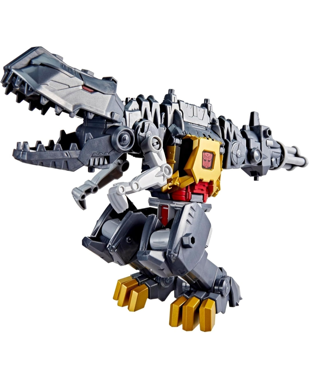 New Transformers Cyberworld Grimlock Chomp & Battle 9-Inch Action Figure, Quick Change to Dino Mode, Robot Toys for Boys & Girls 6+ Years
