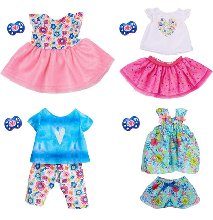 Baby Alive Single Outfit Set for Baby Dolls (Doll Sold Separately), Teal and Floral Print Blouse and Play Pacifier, Kids Toys for Ages 3 Up by Just Play
