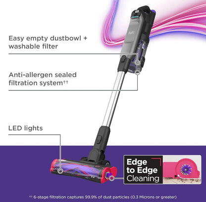 BLACK+DECKER SUMMITSERIES Draadlose stokstofsuiër, LED-vloerligte, Liggewig, Draagbaar (BHFEA640WG)