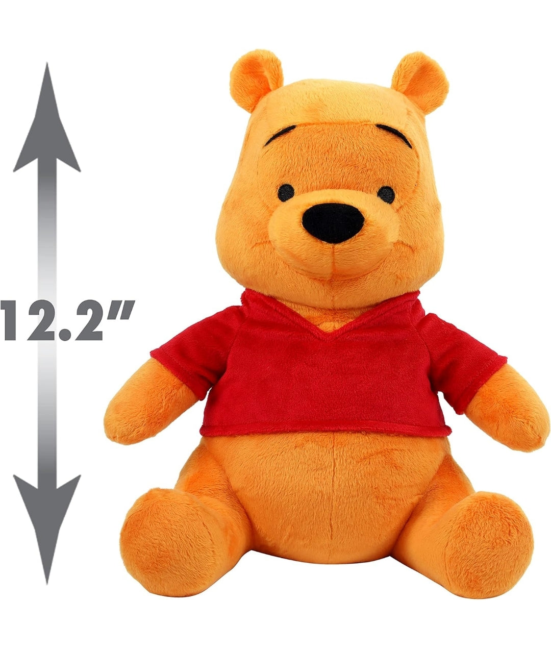 Disney Classics Friends Large 12.2" Plush Winnie the Pooh, Stuffed Animal, Super Soft Plush - Kids Toys