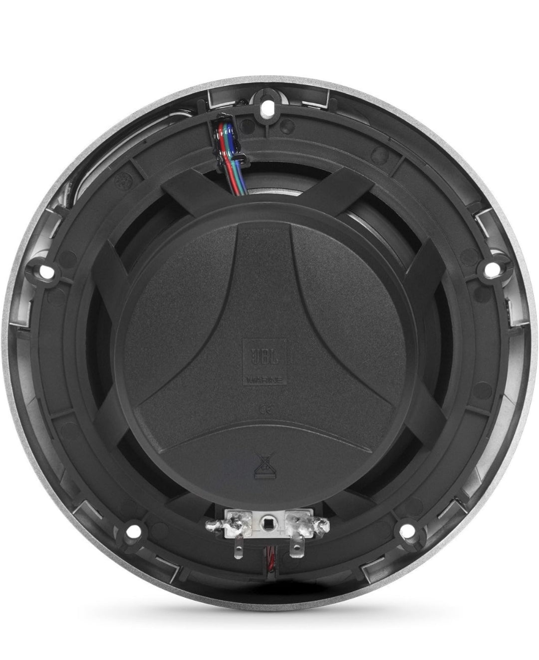 JBL - Marine Series 6-1/2” (160mm) two-way audio multi-element speaker with RGB lighting 75W – White