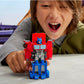 Transformers EarthSpark 1-Step Smash Changers Optimus Prime 4-Inch Action Figure, Robot Toys for Boys and Girls 6 and Up