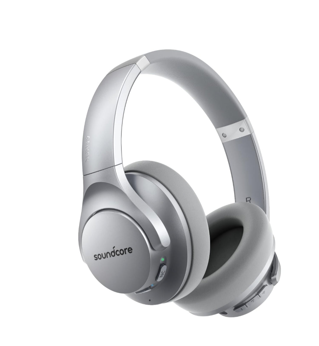 Soundcore Anker Life Q20 Hybrid Active Noise Cancelling Headphones, Wireless Over Ear Bluetooth Headphones, 70H Playtime, Hi-Res Audio, Deep Bass, Memory Foam Ear Cups, Travel, Office, USB-C Charging