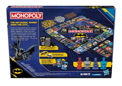 Monopoly Batman Edition Board Game - Strategy Games for Kids and Adults