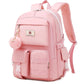 Backpack for Girls Laptop Backpacks 15.6 Inch College Cute Bookbag Anti Theft Primary Elementary School Bag Casual Daypack for Students Teens Girl Women (Pink)