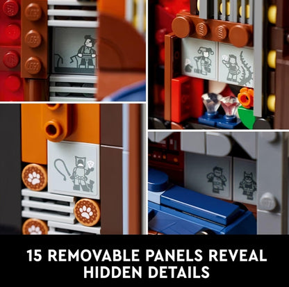 LEGO DC Batman: The Animated Series Gotham City Bou- en Vertoonstel vir Volwassenes met Minifigure, DC Versamelbare Geskenk vir Aanhangers van Superheld-Aksie en Avontuurflieks, 76271